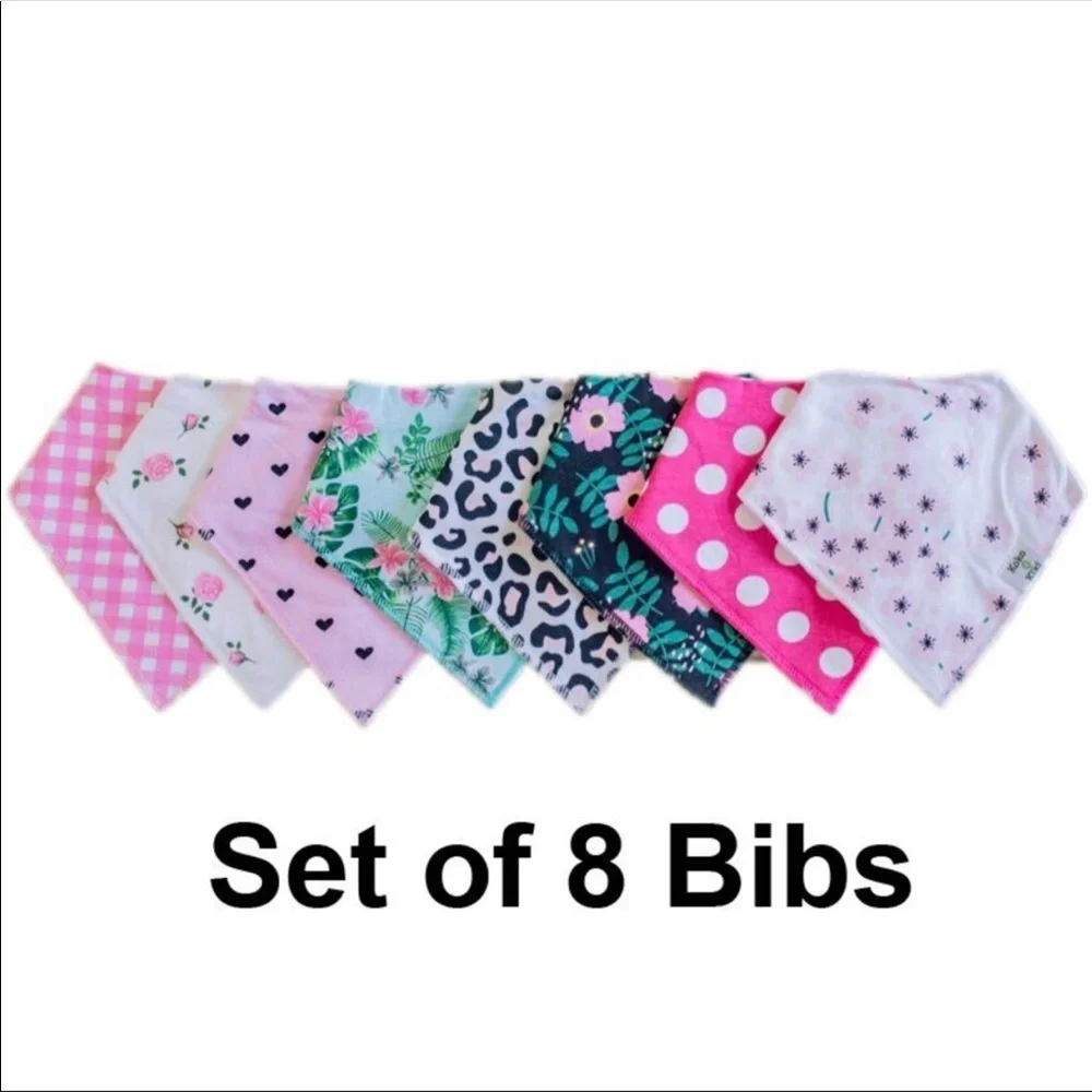 🐣 Swaddle Blanket + Newborn Hat & 8-Pk Bib Set